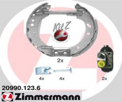 Zimmermann 20990.123.6 szczęki hamulc.+cylinderki (zestaw) ford escort