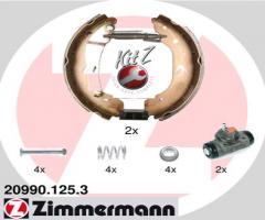 Zimmermann 20990.125.3 szczęki hamulc.+cylinderki (zestaw) ford transit