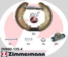 Zimmermann 20990.125.4 szczęki hamulc.+cylinderki (zestaw) ford transit, ford transit autobus