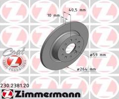 Zimmermann 230.2381.20 tarcza hamulc. fiat 500l  12- tył, fiat 500l