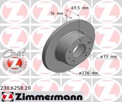 Zimmermann 230.6258.20 tarcza hamulc. iveco daily ii 29  99-06 tył (+abs)