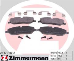 Zimmermann 24191.180.2 klocki hamulc. landrover discovery 04-, land rover discovery iii (taa)