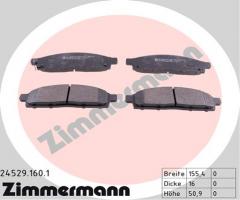Zimmermann 24529.160.1 klocki hamulc. mitsubishi l200  06- 2,5di-d, mitsubishi l 200 (kb_t, ka_t)