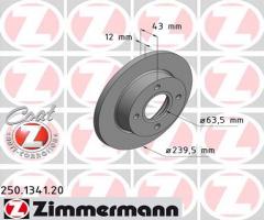 Zimmermann 250.1341.20 tarcza hamulc. ford fiesta  95-00, ford fiesta iv (ja_, jb_)