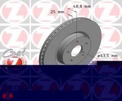 Zimmermann 250.1372.20 tarcza hamulc. ford kuga  13- przód, ford focus iii turnier