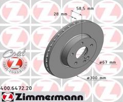 Zimmermann 400.6472.20 tarcza hamulc. mercedes vito bm639  03-