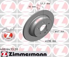 Zimmermann 400.6473.20 tarcza hamulc. mercedes vito bm639  03- tył
