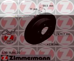 Zimmermann 430.1486.20 tarcza hamulc. opel sintra  96-99 tył, chevrolet trans sport, opel sintra