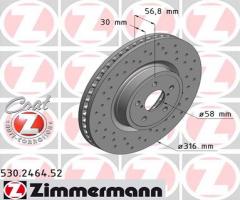 Zimmermann 530.2464.52 tarcza hamulc. subaru legacy  05-, subaru legacy iv (bl, bp)