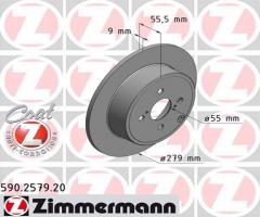 Zimmermann 590.2579.20 tarcza hamulc. toyota corolla  02-06 tył