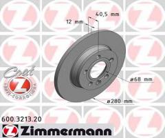 Zimmermann 600.3213.20 tarcza hamulc. vw t4  96-03 tył