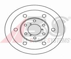 A.b.s. 15032 tarcza hamulc. iveco daily  78-96, alfa romeo ar 8 nadwozie pełne (280)