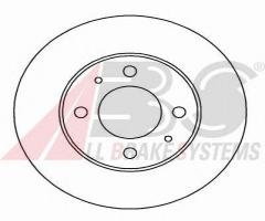 A.b.s. 15044 tarcza hamulc. fiat uno  89-95, autobianchi y10, fiat uno (146a/e)