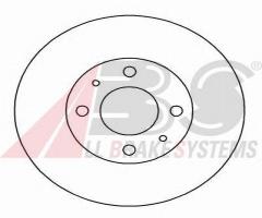 A.b.s. 15049 tarcza hamulc. fiat bravo  07- tył, alfa romeo 164 (164), fiat bravo ii (198)