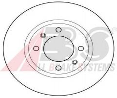 A.b.s. 15414 tarcza hamulc. citroen bx 81-94 peugeot 405 87-97, citroËn bx (xb-_)