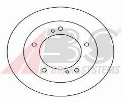 A.b.s. 15657 tarcza hamulc. suzuki samurai  88-00, suzuki sj 410 cabrio