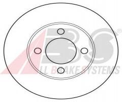 A.b.s. 15745 tarcza hamulc. audi 100  76-90, audi 80 (81, 85, b2)
