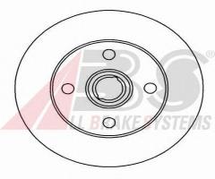 A.b.s. 15757 tarcza hamulc. porsche 924 2,0  76-85, porsche 924