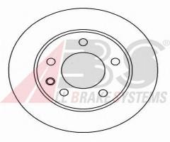 A.b.s. 15819 tarcza hamulc. opel omega a  86-94 went., opel omega a (16_, 17_, 19_)