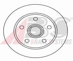 A.b.s. 15826 tarcza hamulc. vw t2  86-92, vw transporter iii autobus