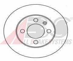 A.b.s. 15935 tarcza hamulc. vw passat  88-97, seat inca (6k9), vw passat (3a2, 35i)
