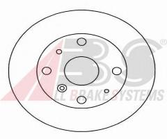 A.b.s. 15943 tarcza hamulc. daihatsu charade  87-01, daihatsu charade iii (g100, g101, g102)