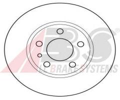 A.b.s. 15952 tarcza hamulc. alfa romeo 156  97-02 tył, alfa romeo 164 (164), fiat bravo ii (198)