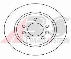 A.b.s. 15982 tarcza hamulc. peugeot 605  89-00 tył, peugeot 605 (6b)