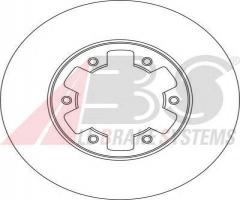 A.b.s. 15994 tarcza hamulc. nissan terrano  87-06, ford maverick (uds, uns), nissan terrano ii (r20)