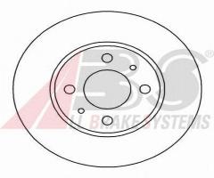 A.b.s. 16046 tarcza h-ca bravo/a/marea/siena/palio duże, alfa romeo 155 (167), fiat tipo (160)