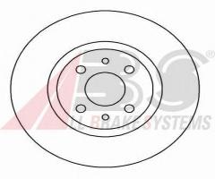 A.b.s. 16061 tarcza hamulc. fiat bravo  07- przód, alfa romeo 155 (167), fiat 500 c (312)