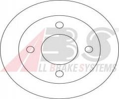 A.b.s. 16065 tarcza hamulc. nissan micra  88-92, nissan micra i (k10)
