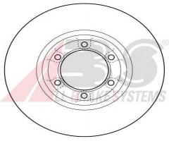 A.b.s. 16074 tarcza hamulc. mitsubishi pajero  83-91, hyundai galloper ii (jk-01)