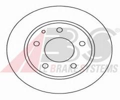 A.b.s. 16090 tarcza hamulc. mazda 626  91-02 tył, ford usa probe ii (ecp), mazda mx-6 (ge)