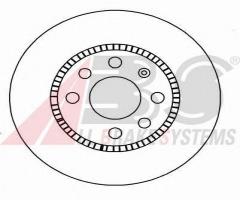 A.b.s. 16093 tarcza hamulc. opel vectra a  91-95, opel vectra a (86_, 87_)