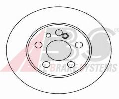 A.b.s. 16111 tarcza hamulc. mercedes w140 s-klasa  93-99 tył, mercedes-benz klasa s (w140)