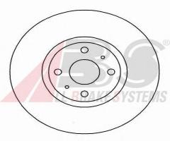 A.b.s. 16153 tarcza hamulc. fiat multipla  99-08, alfa romeo 155 (167), fiat tipo (160)