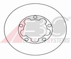 A.b.s. 16164 tarcza hamulc. nissan trade  97-, nissan trade platforma / podwozie