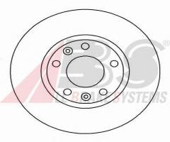 A.b.s. 16185 tarcza hamulc. citroen xm  91-00, citroËn xm (y3), peugeot 605 (6b)