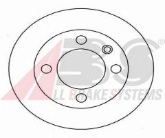 A.b.s. 16187 tarcza hamulc. citroen xantia  93-02 tył, citroËn xantia (x1)