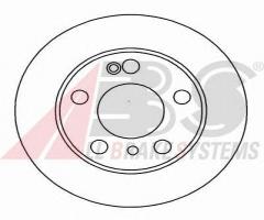 A.b.s. 16188 tarcza hamulc. citroen xm kombi  91-00 tył, citroËn xm break (y3)