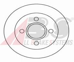 A.b.s. 16191 tarcza hamulc. ford mondeo  93-00 tył. went., ford mondeo i (gbp)