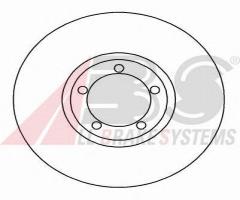 A.b.s. 16196 tarcza hamulc. ford transit  91-00 15 cali, ford transit autobus (t_ _)