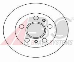 A.b.s. 16215 tarcza hamulc. renault laguna  95-01 tył, renault laguna i (b56_, 556_)