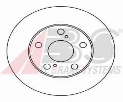 A.b.s. 16220 tarcza hamulc. toyota camry  91-01 2,2-3,0, lexus es (f1, f2)