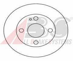 A.b.s. 16225 tarcza hamulc. mazda 121  91-96, mazda 121 ii (db)