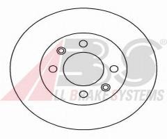 A.b.s. 16238 tarcza hamulc. renault 21  87-93 tył, renault 21 sedan (l48_)