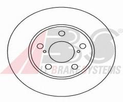 A.b.s. 16245 tarcza hamulc. toyota carina e  94-97, toyota carina e sedan (_t19_)