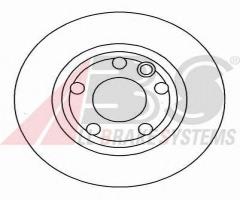A.b.s. 16246 tarcza hamulc. vw t4  90-96 koła 15, vw transporter iv autobus (70xb, 70xc, 7db, 7dw)