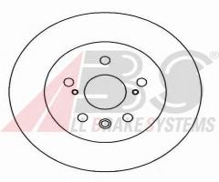 A.b.s. 16277 tarcza hamulc. toyota camry  93- tył, lexus rx (mcu15)